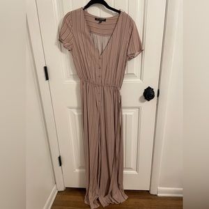 One Clothing LA Striped Jumpsuit Size Small